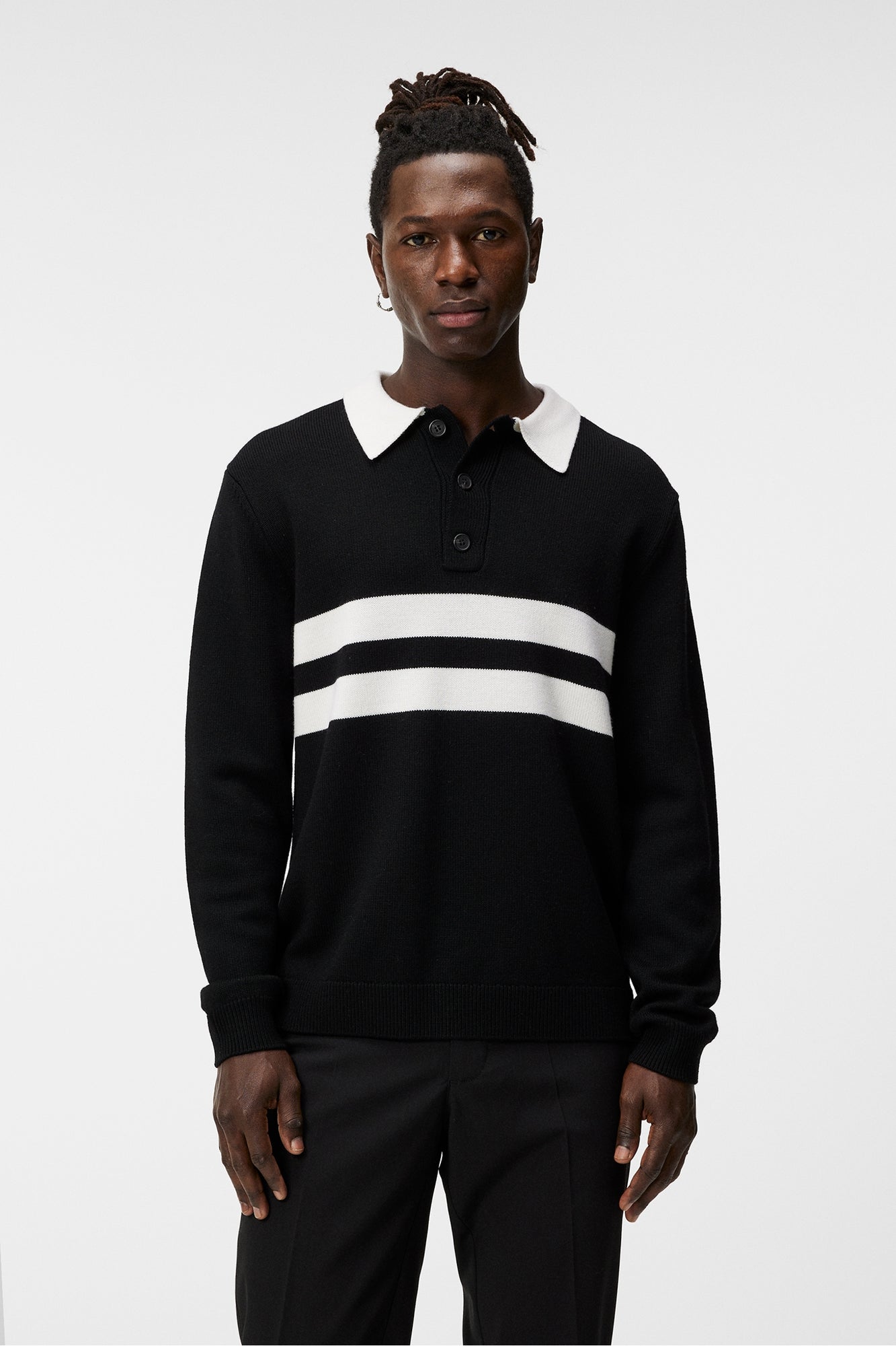 Men | Patrik Rugby Knit | Black