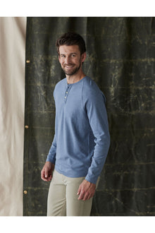 Men | Puremeso Everyday Henley | Slate Blue
