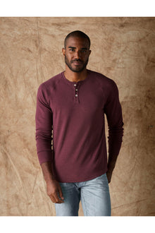 Men | Puremeso Everyday Henley | Wine