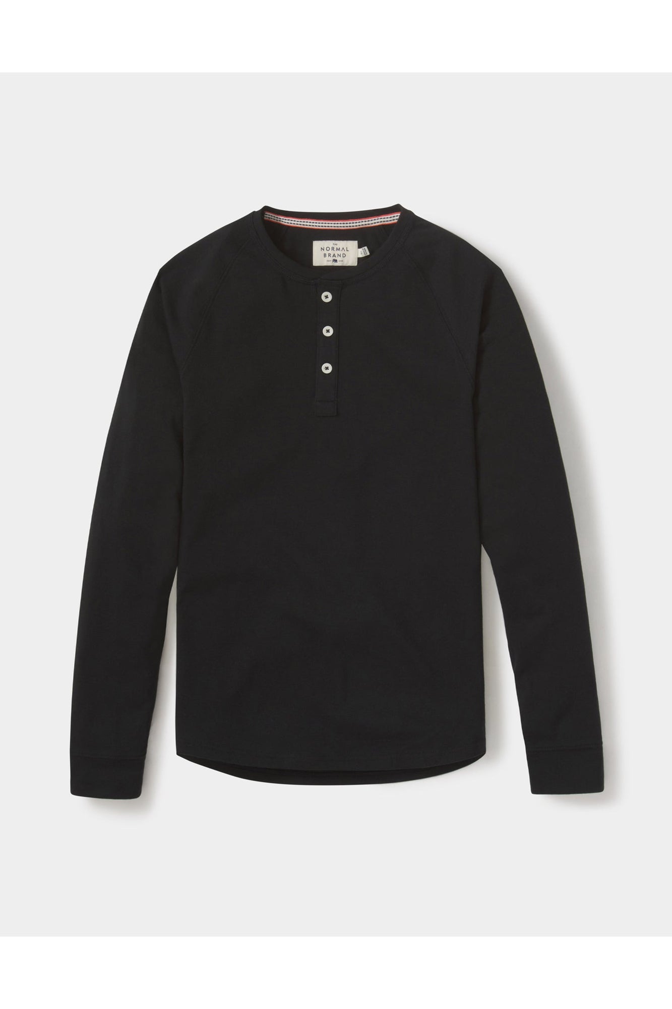 Men | Puremeso Raglan Henley | Black