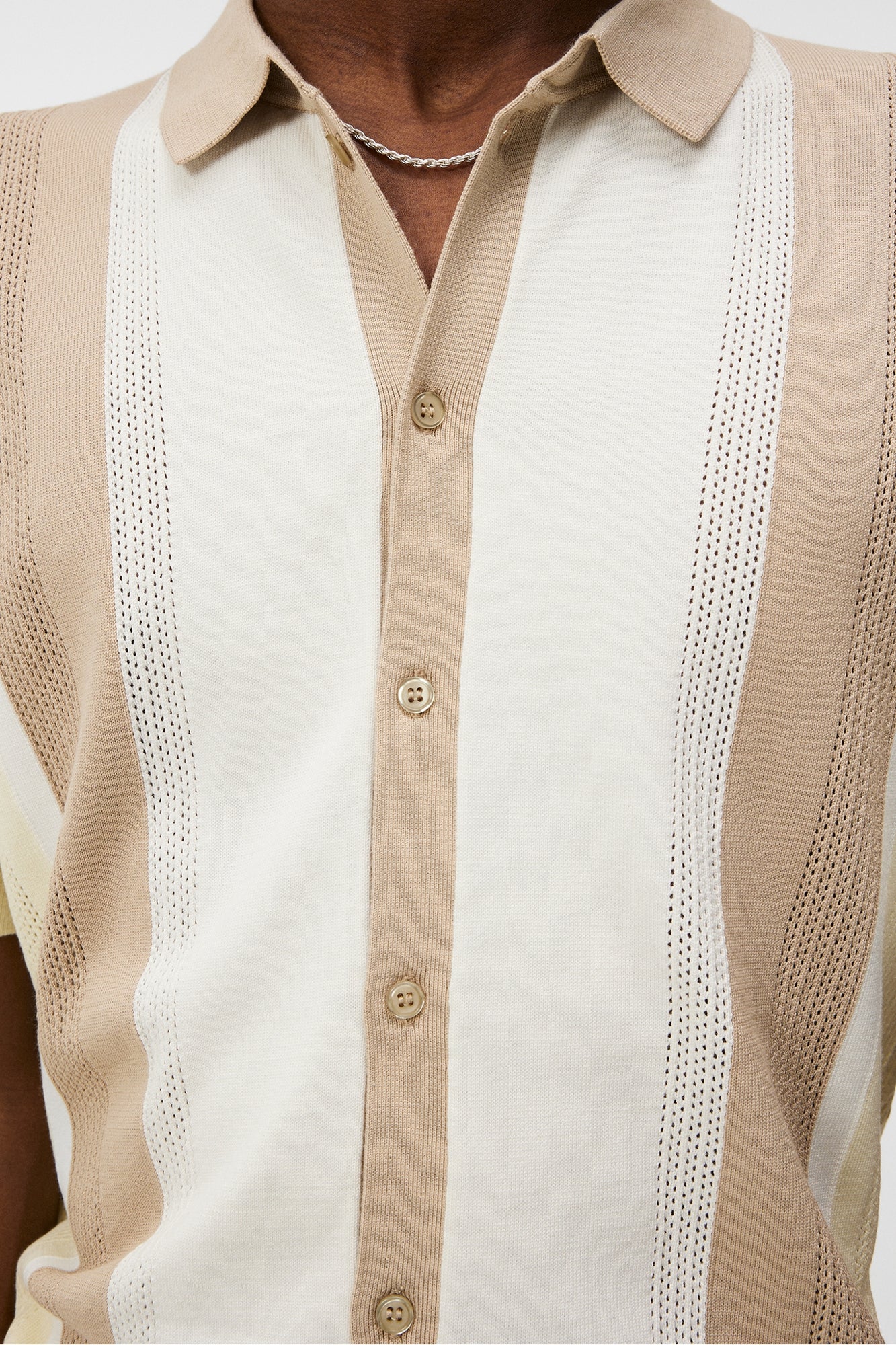 Men | Rey Striped Shirt | Safari Beige