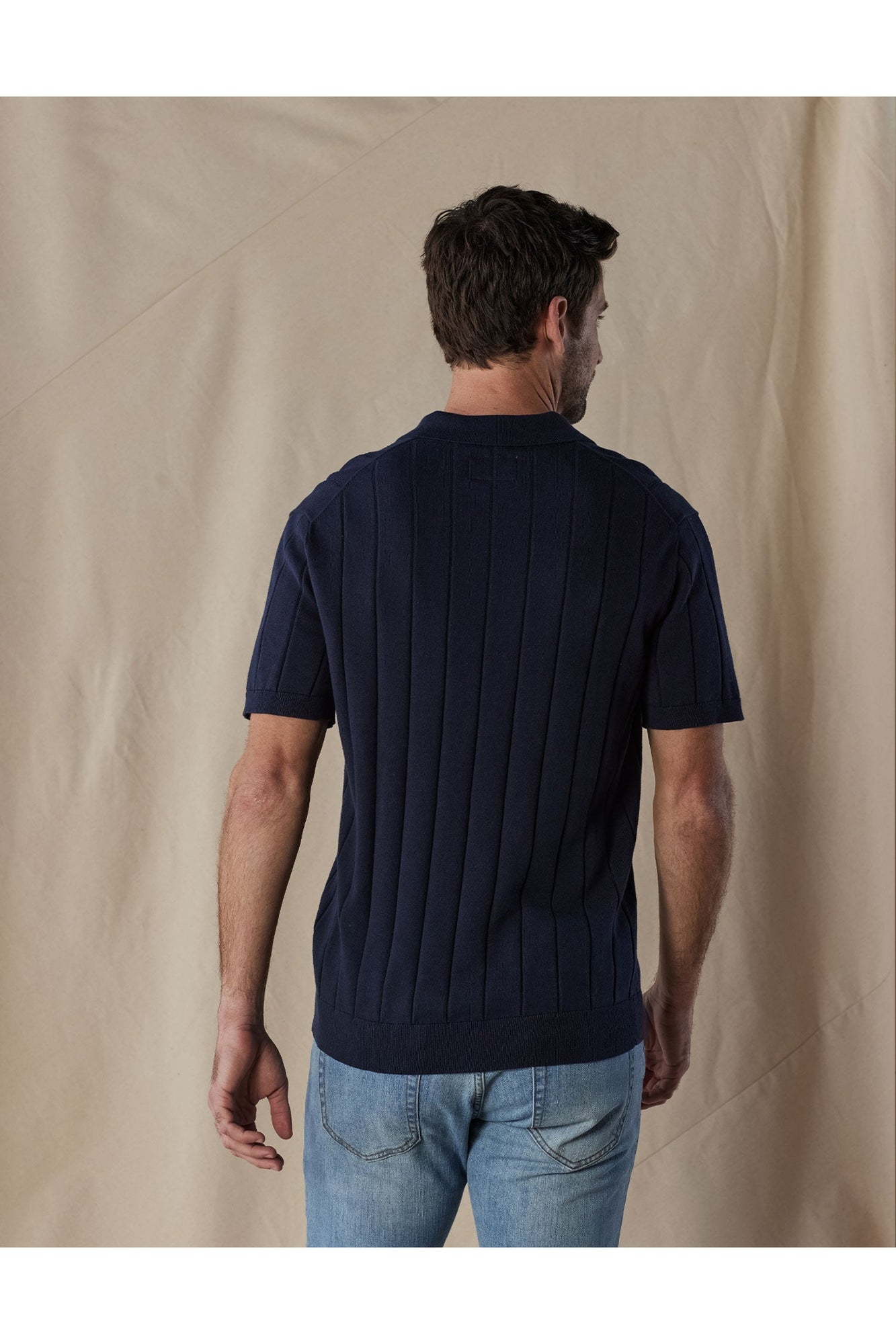 Men | Robles Rib Stitch Polo | White
