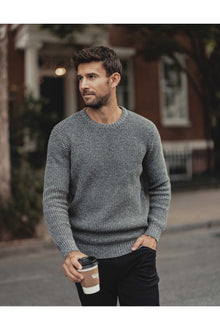 Men | Seawool Nep Crew | Grey