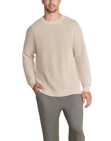 Men | Sunbleached Ribbed Pullover | Stone