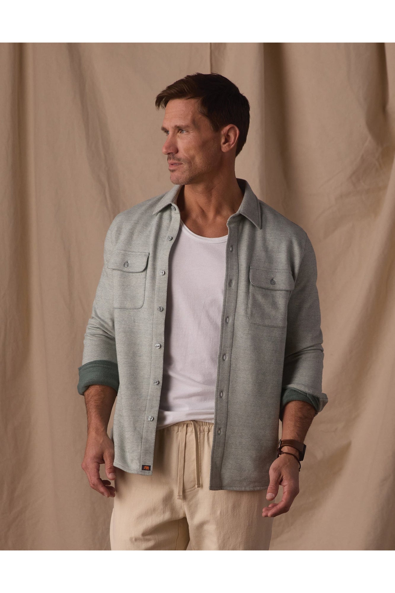 Men | Textured Knit Shirt | Juniper