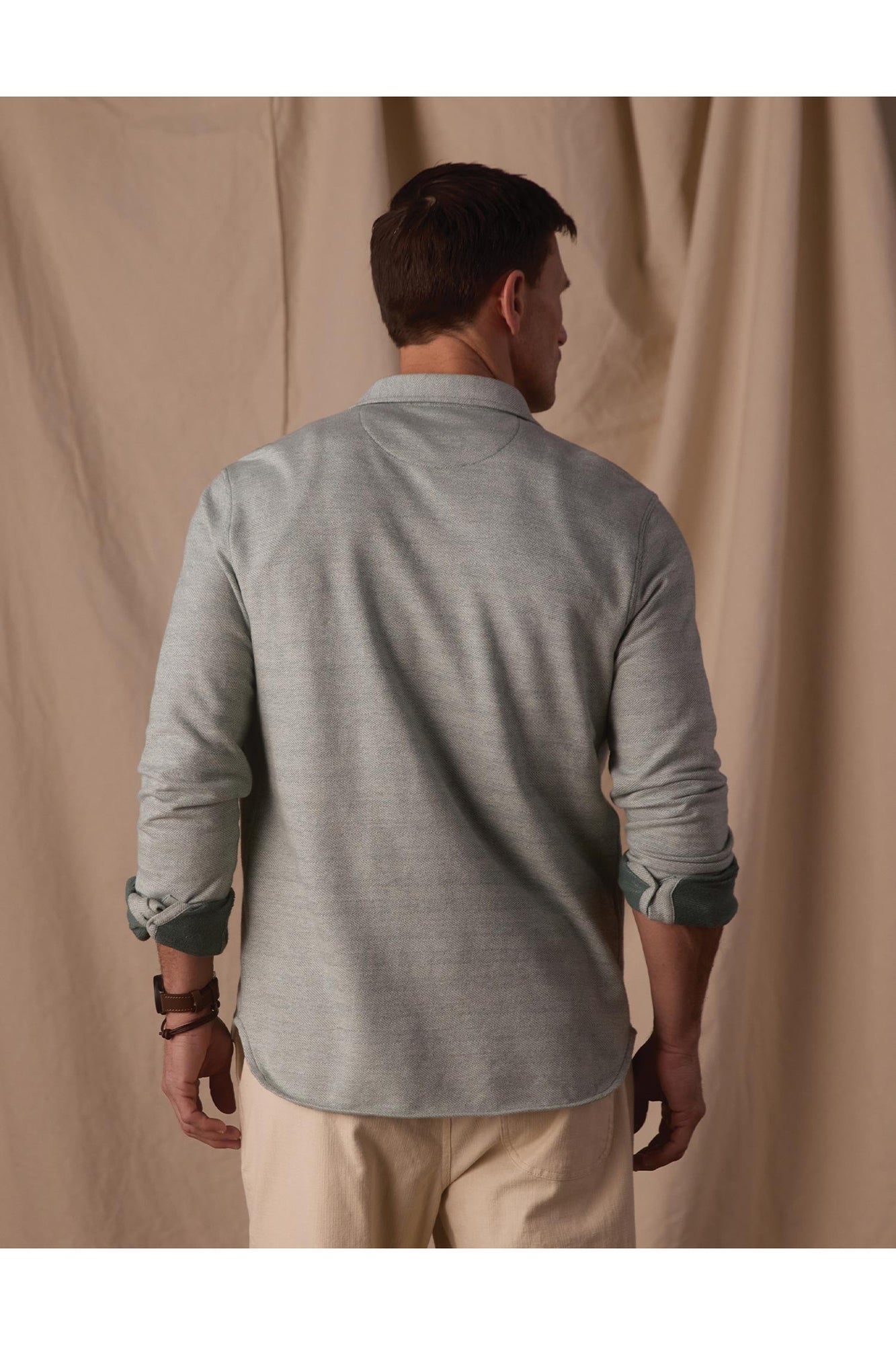 Men | Textured Knit Shirt | Juniper