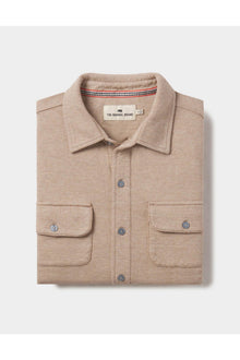 Men | Textured Knit Shirt | Tan