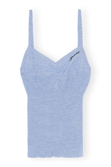 Merino Lace Strap Top | Ice Water