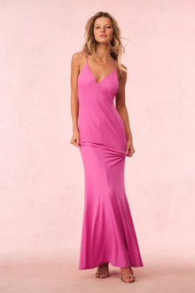 Mikel Jersey Maxi Dress | Raspberry Parfait