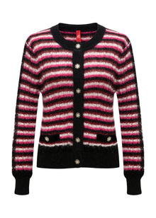 Mohair Knit Cardigan | Pink