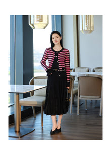 Mohair Knit Cardigan | Pink