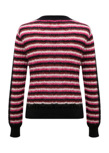 Mohair Knit Cardigan | Pink