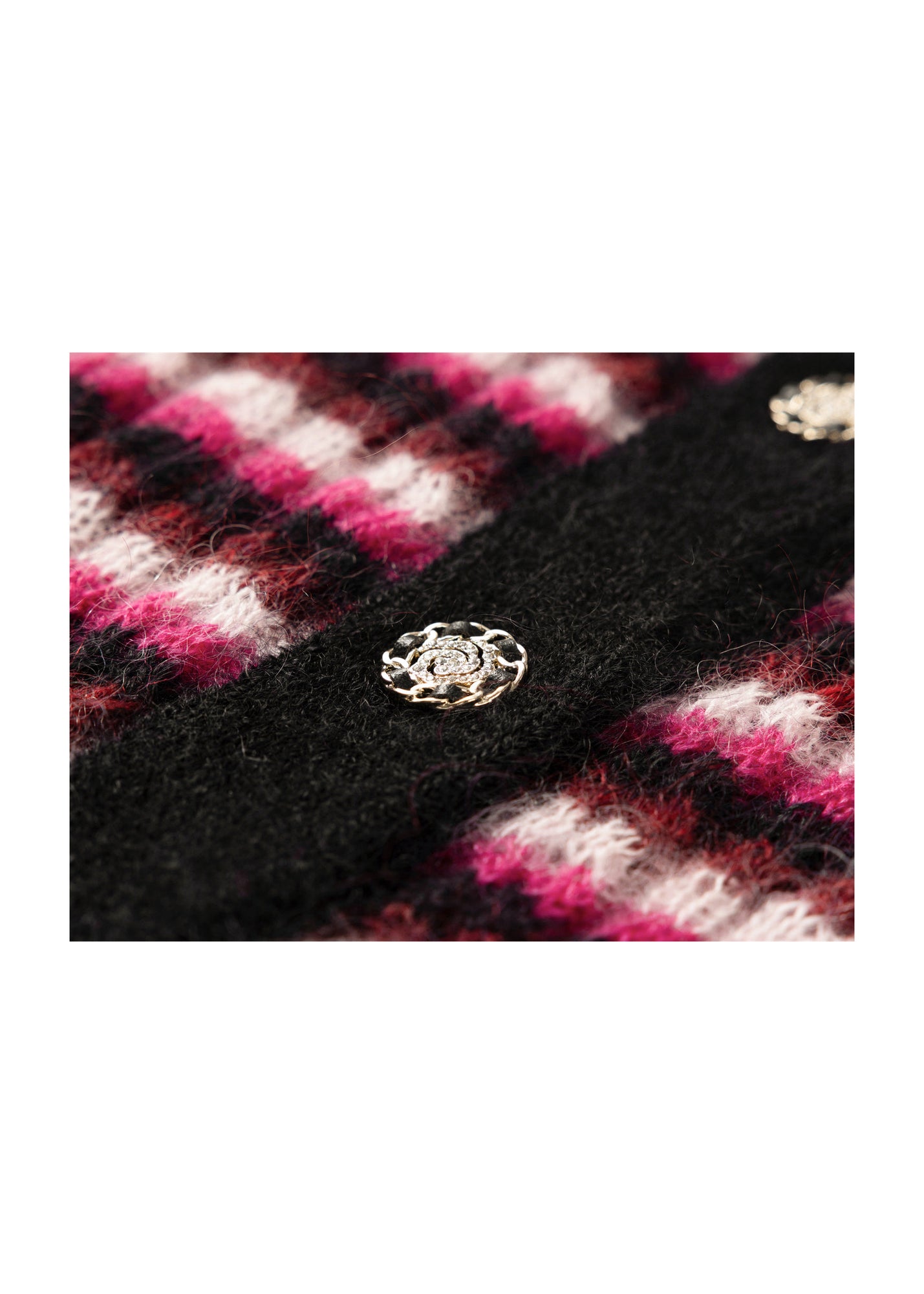 Mohair Knit Cardigan | Pink