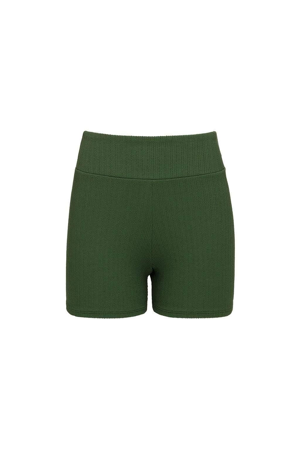 Classic Bike Short | Olive Micro Scrunch