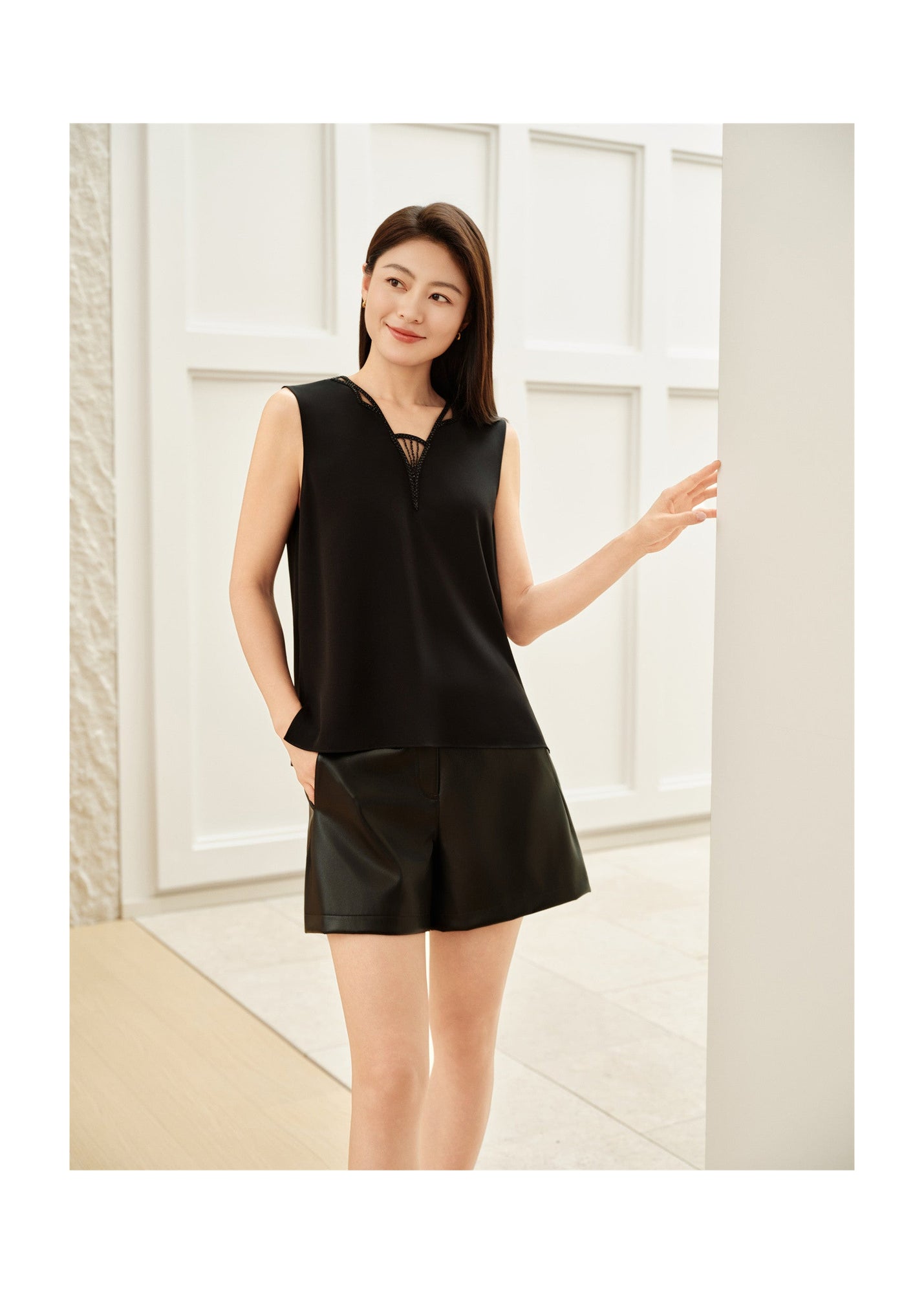 Mulberry Silk Camisole | Black