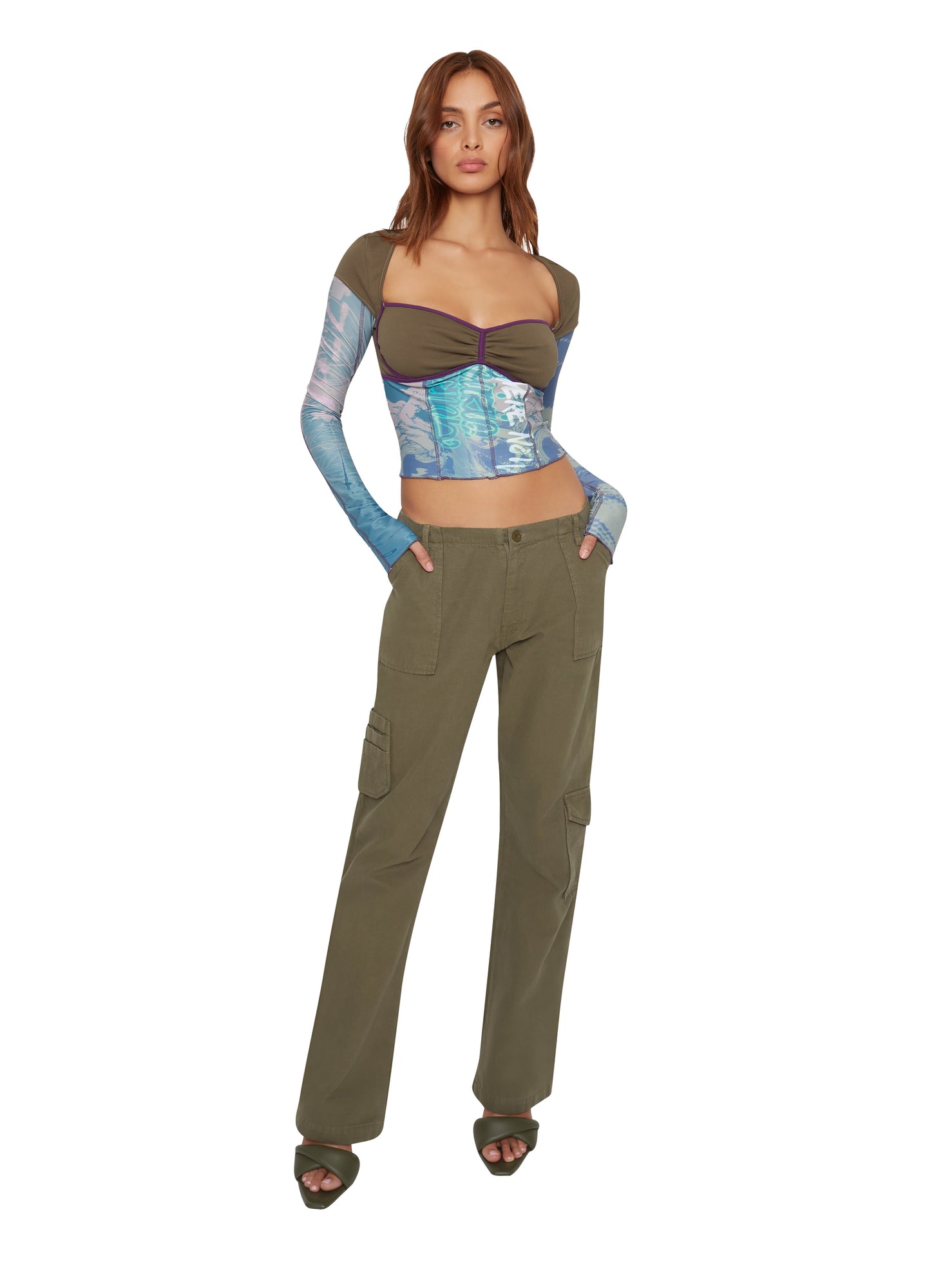 Womens | Tactical Cargo Pants | Army Green