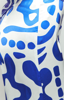 Mykonos Print Pants | Blue