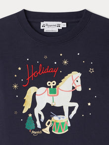 Boy | Tadda Horse Print T Shirt | Navy
