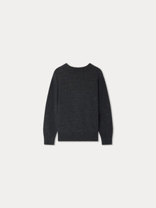 Girl | Anumati Christmas Patterned Sweater | Heathered Gray
