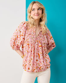 India Bloom  - Artifact Blouse - Soft Rose - Printfresh