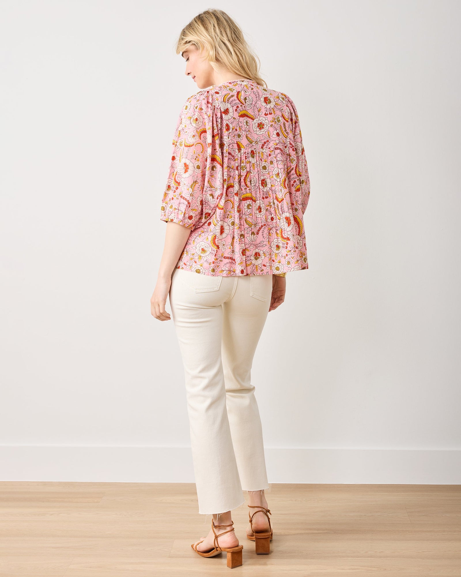 India Bloom  - Artifact Blouse - Soft Rose - Printfresh