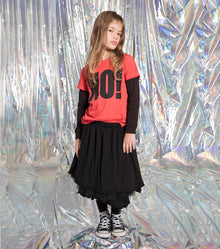 Kid | No! Shirt | Dyed Red