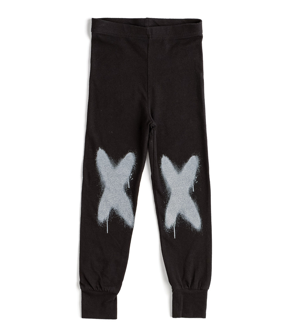 Kid | Sprayed X Leggings | Black