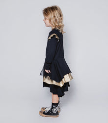 Kid | Bling Layered Dress | Black