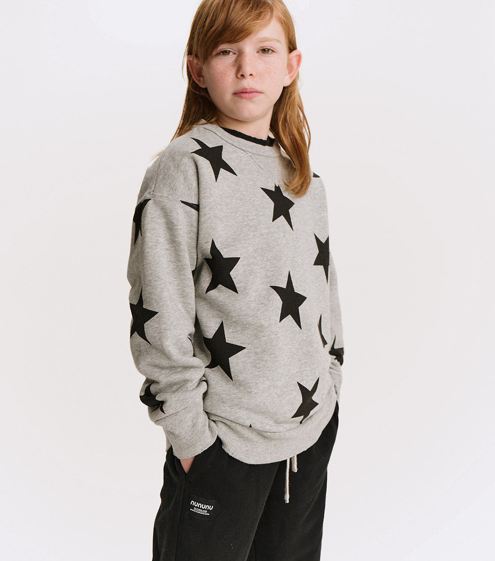Kid | Star Sweatshirt | Heather Grey