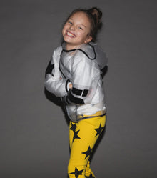 Kid | Star Leggings | Lava Yellow