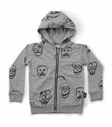 Kid | Skull Mask Hoodie | Heather Grey