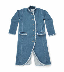 Kid | Denim Military Coat | Denim