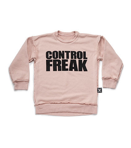 Kid | Control Freak Sweatshirt | Powder Pink (V1)