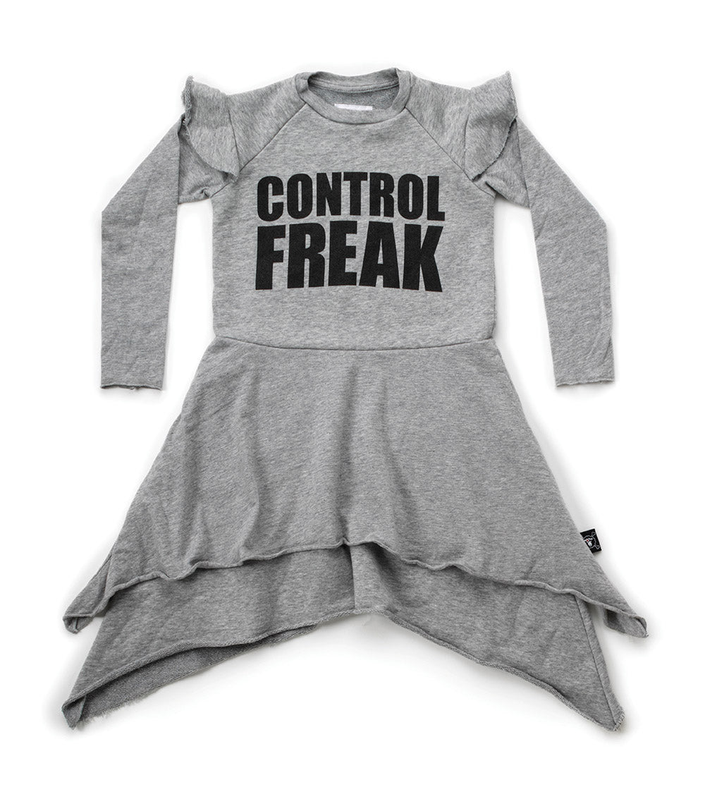 Kid | Control Freak Dress | Heather Grey