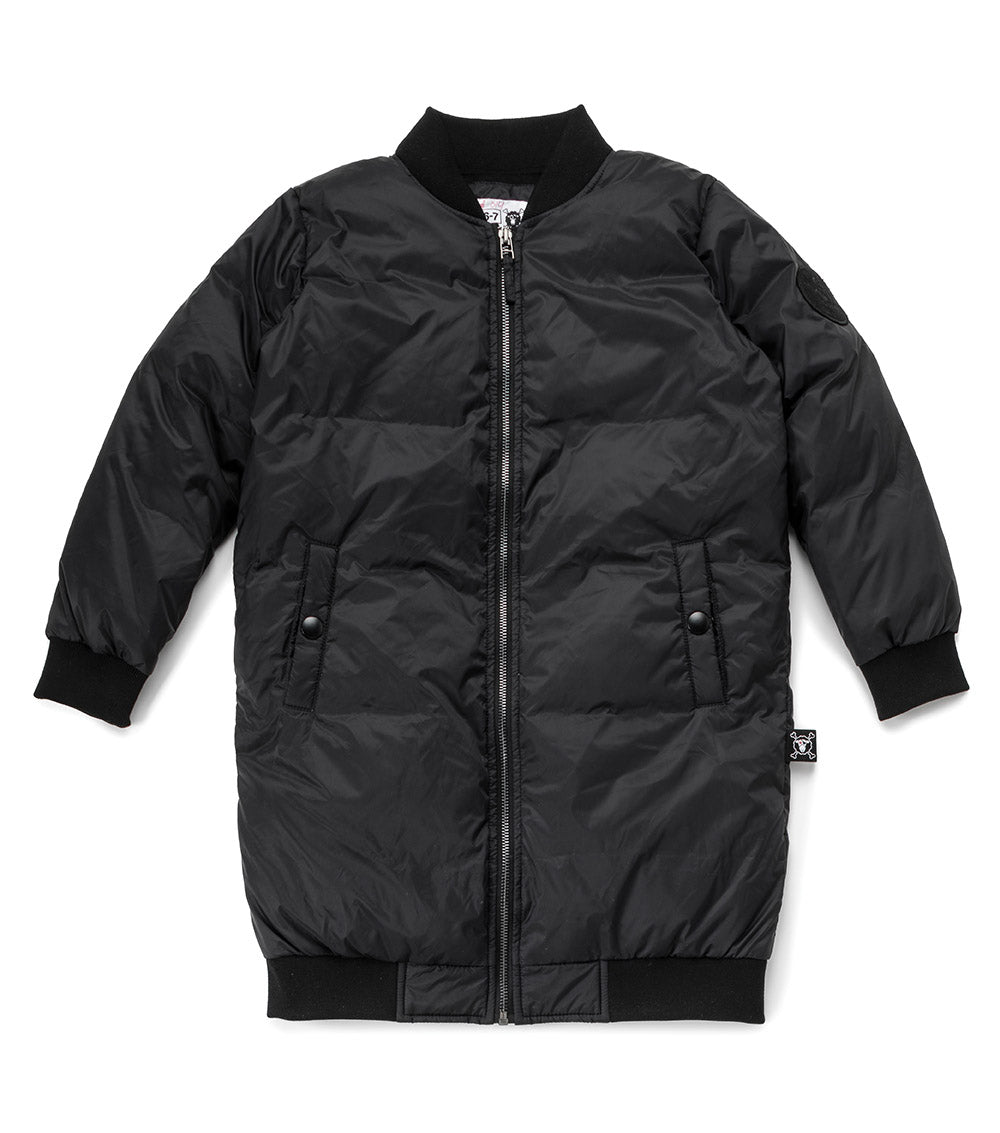 Kid | Down Bomber Coat | Black