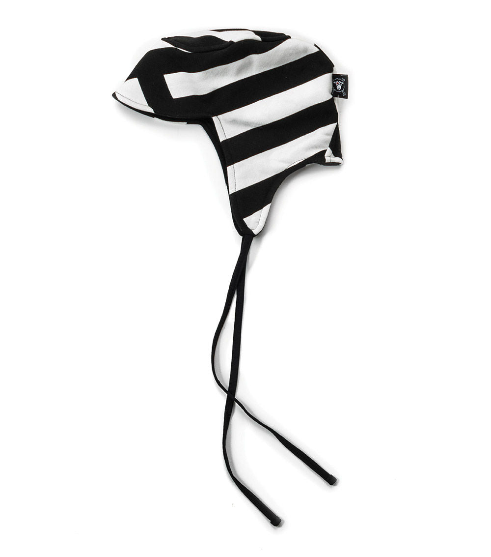 Kid | Striped Shapka Hat | Black