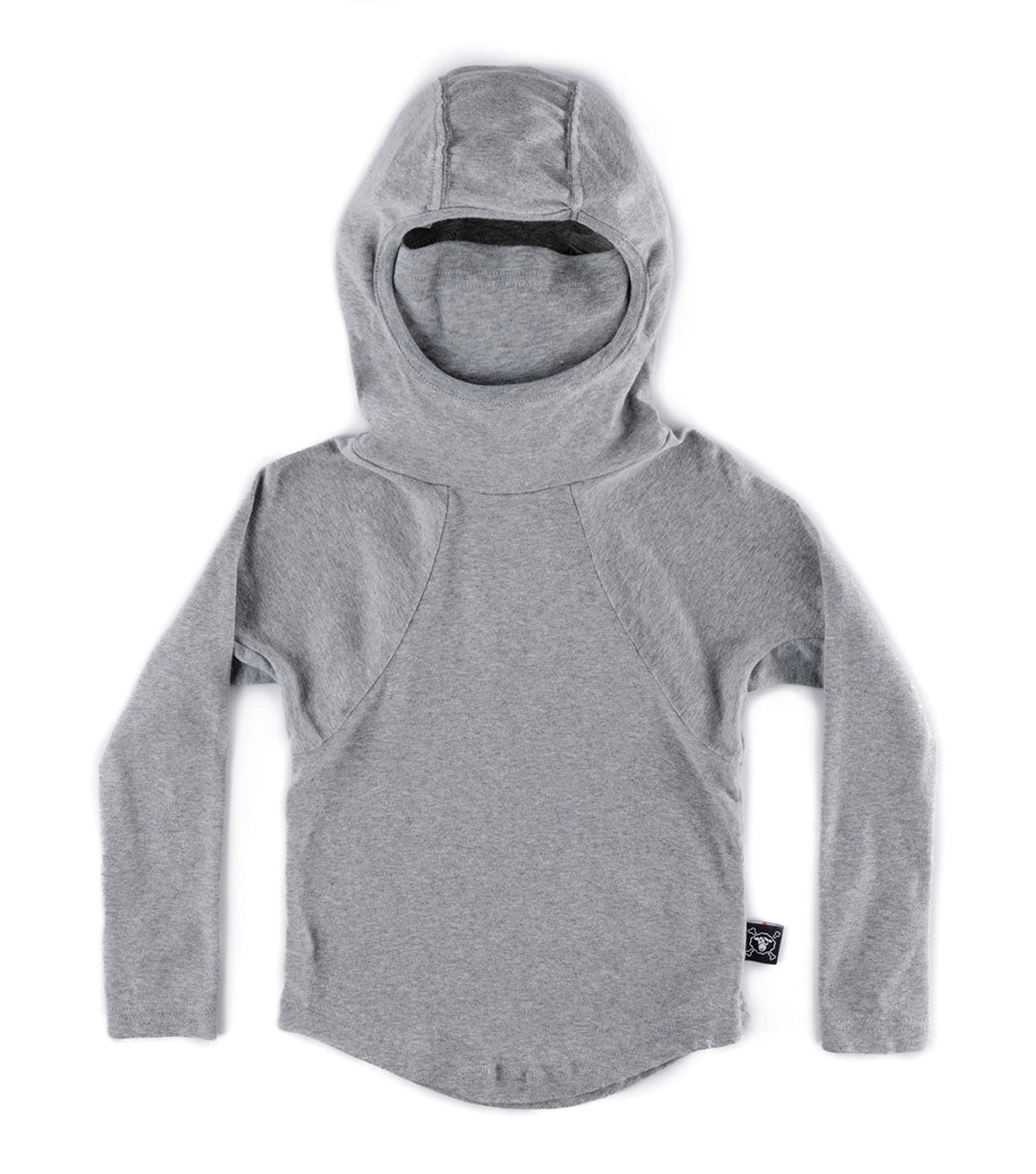 Kid | Ninja Mask Shirt | Heather Grey (V2)