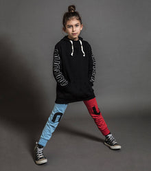 Kid | Nu Leggings | Red x Sky Blue