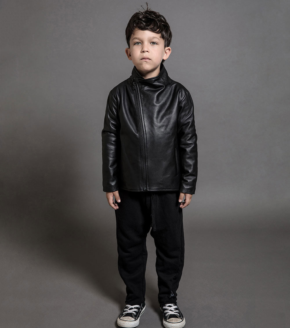 Kid | Raw Pants | Black
