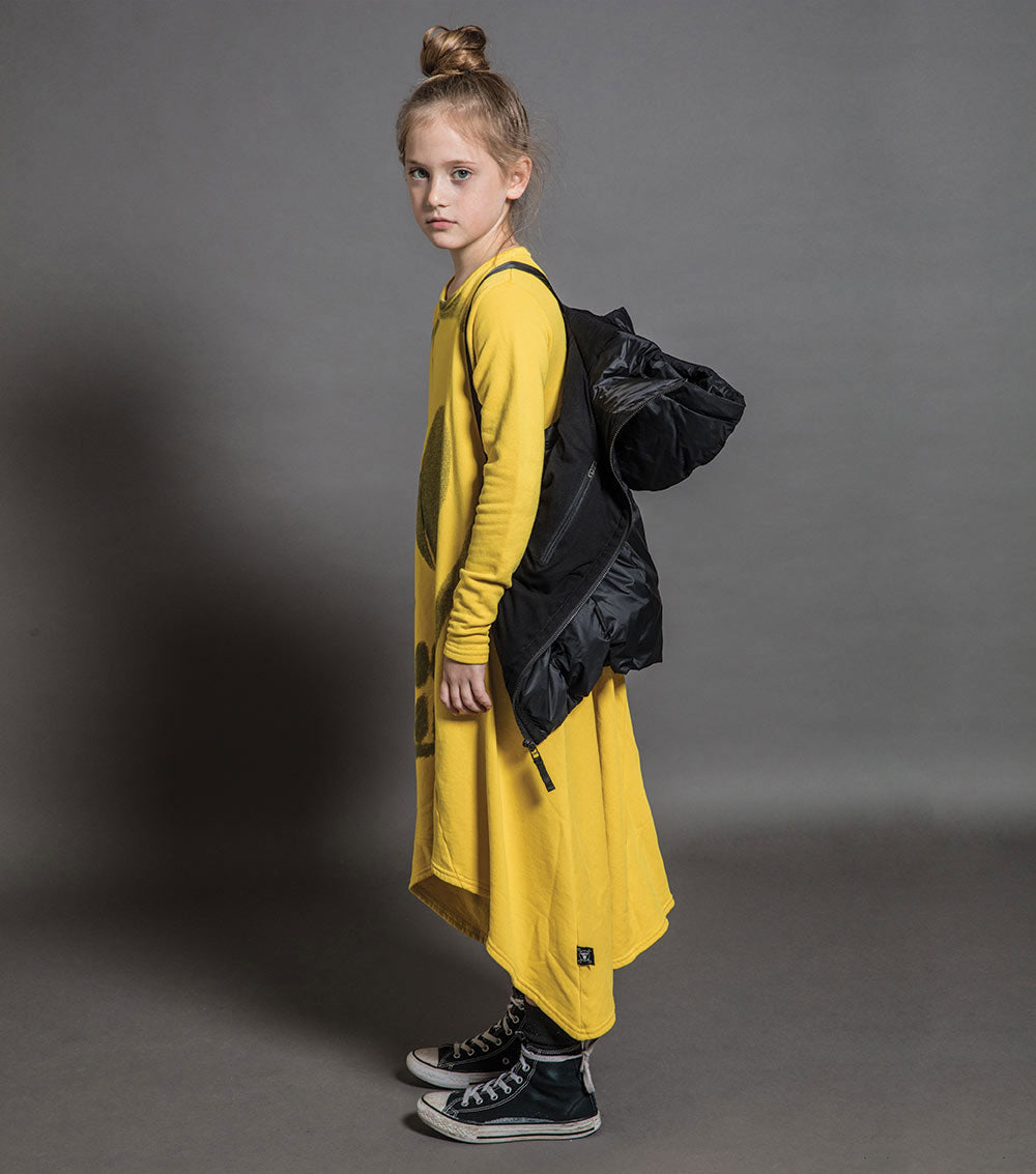 Kid | Dizzy Skull 360 Dress | Dusty Yellow