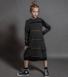 Kid | Spiral A Dress | Black