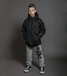 Kid | Tribal Dancer Fluffy Sweatpants | Heather Grey