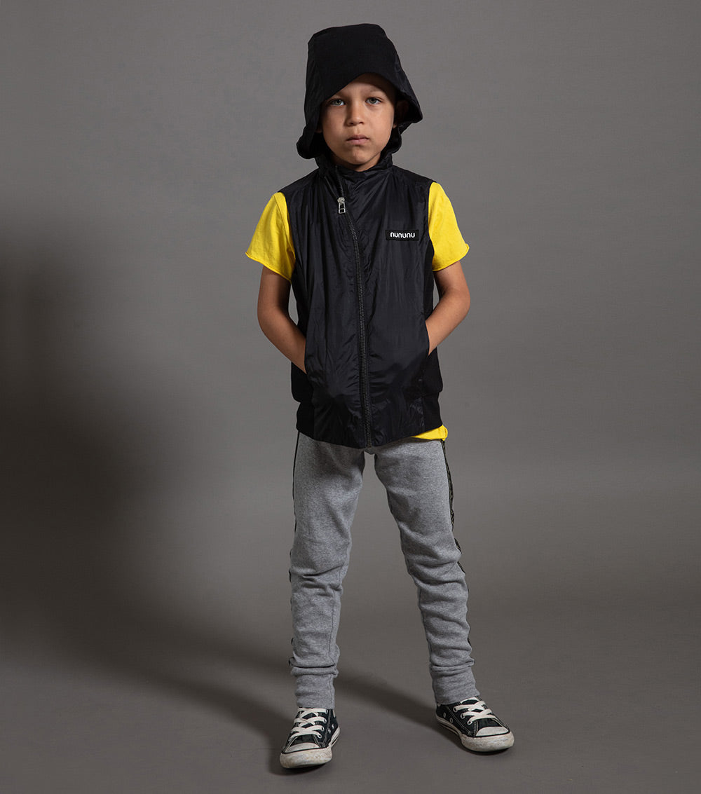 Kid | Measuring Band Leggings | Heather Grey