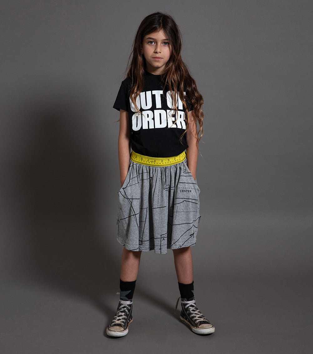 Kid | Begginner'S Tailor Kit Skirt | Heather Grey