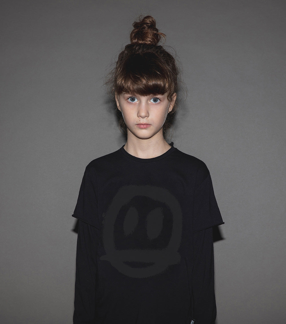 Kid | Sprayed Smile Shirt | Lava Yellow