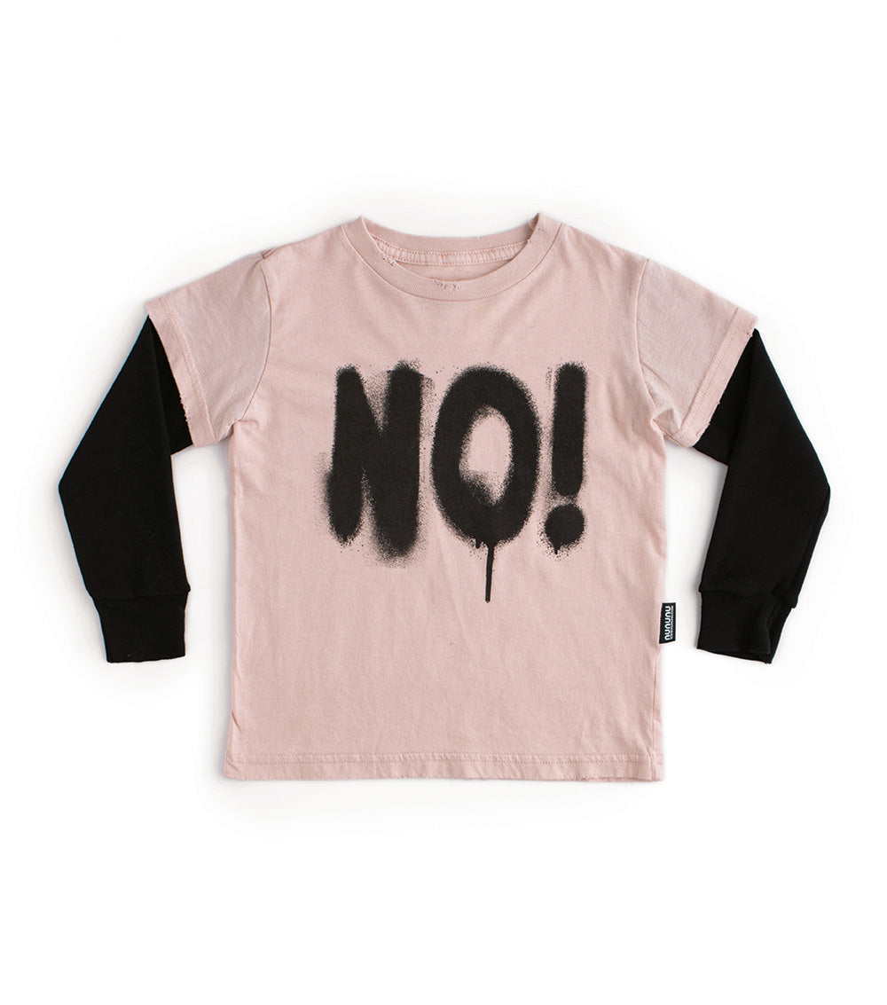 Kid | Sprayed No! Shirt | Powder Pink