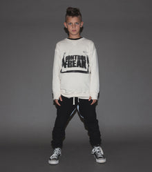 Kid | Sprayed Control Freak Sweatshirt | Black