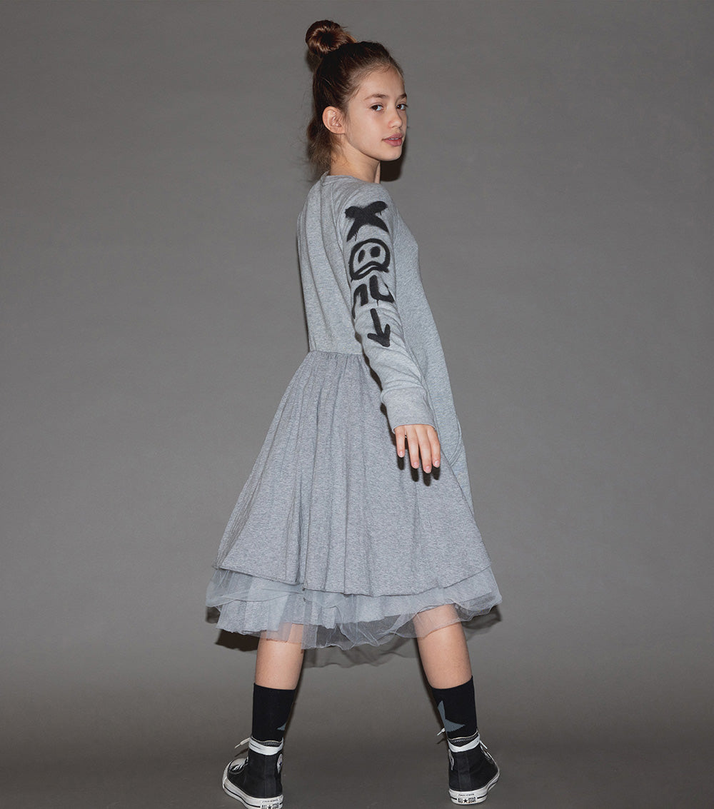 Kid | Total Elements Kangaroo Dress | Heather Grey