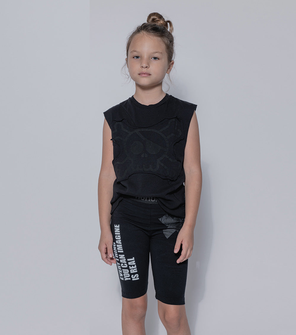 Kid | Skull Sleeveless Shirt | Black