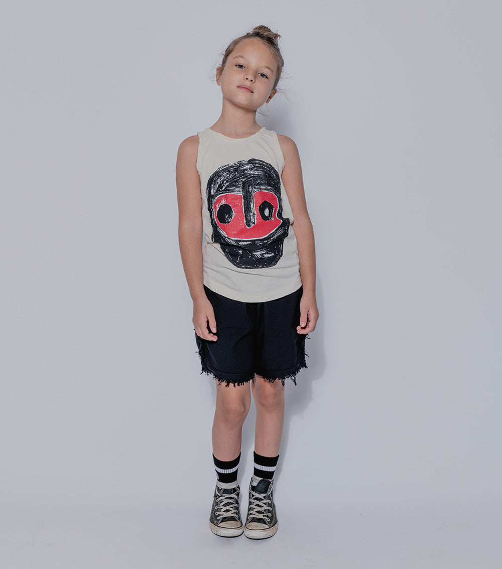 Kid | Airy Ruffled Shorts | Black
